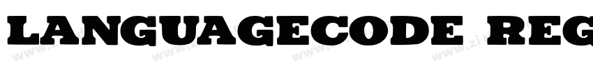languagecode Regular字体转换